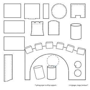 Szablony mostów do wycięcia