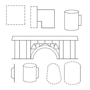 Szablony mostów do wycięcia