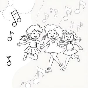 Kolorowanka: Kropkowy taniec