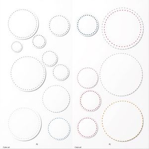 Szablony papierowych kółek (do druku)