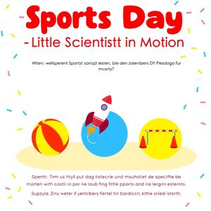 Baner powitalny — Dzień Sportu: Mały Naukowiec w Ruchu