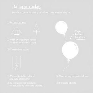 Schemat montażu — Balonowa rakieta dla nauczyciela