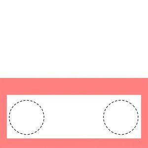 Szablon kartki A4 — dwie poziome strefy