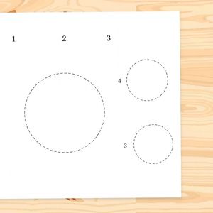 Szablon kółek do wycięcia