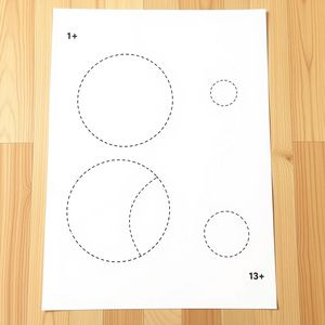 Szablon kółek do wycięcia