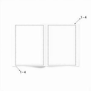 Szablon mini-książeczki A4 (złożona)