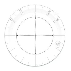 Szablon papierowej miseczki/talerza