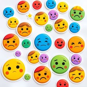 Arkusz naklejek emotikonów