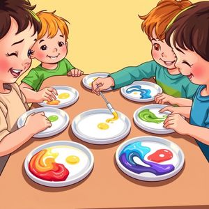 Okładka: Magiczna Pizza z Wirującymi Kolorami