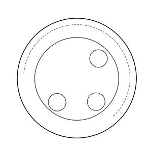 Szablon talerzyka i miejsca na krople (Template)