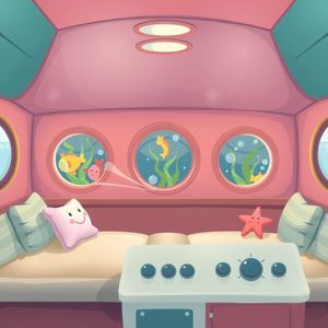 Tło do prowadzonej wyobraźni — wnętrze łodzi