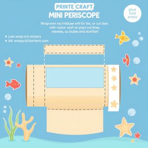 Szablon mini-peryskopu (rolka do dekoracji)