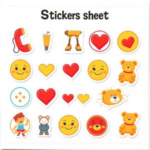 Arkusz naklejek 'Mały Ratownik' (projekt)