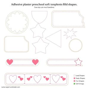 Szablony plastrów i bandaży (do wycięcia)