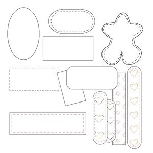 Szablony plastrów i bandaży (do wycięcia)