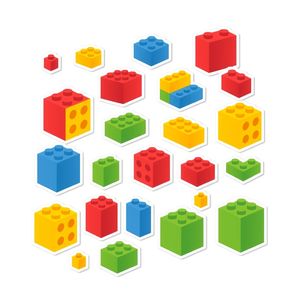 Arkusz naklejek / ikon klocków