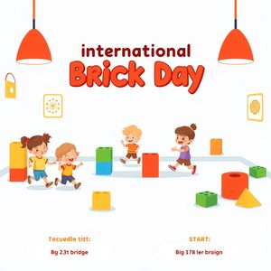 Plakat: Międzynarodowy Dzień Lego — Ruchowy Tor Klocków