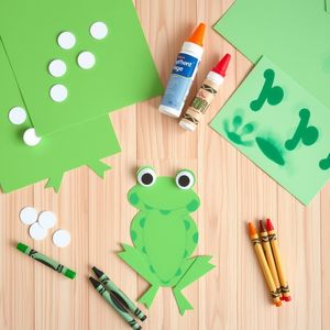 Pracownia żabki — materiały plastyczne (zdjęcie)