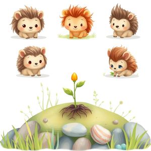 Ilustracje do opowiadania (zwierzątko i roślinka)