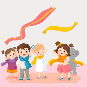 Chusteczki i wstążki — inspiracje ruchowe