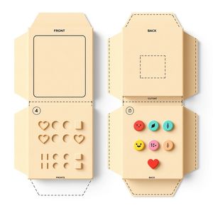 Szablon: Zabawny telefon z kartonu — do złożenia