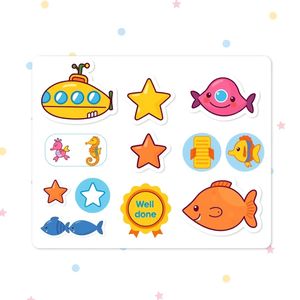 Szablon: Naklejki/stemple nagród (arkusz)