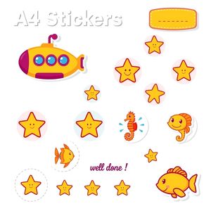 Szablon: Naklejki/stemple nagród (arkusz)