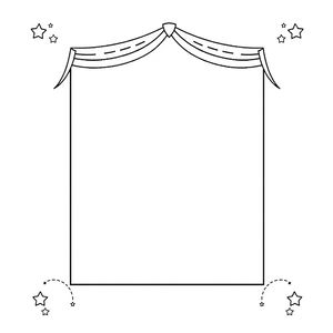 Szablon kartonowej ramki do wycięcia (A4)