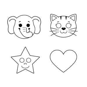 Szablony masek do druku (proste dla maluszków)