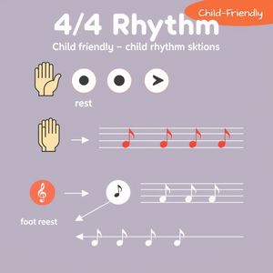 Infografika rytmów: klaśnięcia i stąpanie
