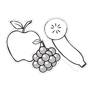 Szablony wycinanek owoców (do papierowych owoców)