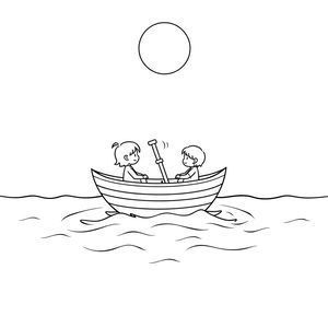 Kolorowanka uspokajająca — Ciche fale morza