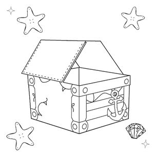 Szablon pudełka na skarby — do złożenia