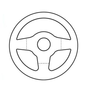 Szablon kartonowej kierownicy (okrągły)