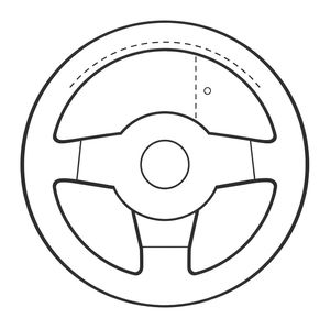 Szablon kartonowej kierownicy (okrągły)