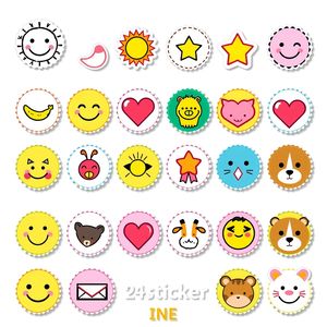 Arkusz znaczków / naklejek (szablon)