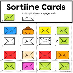 Karty do sortowania (kolory i ilości)