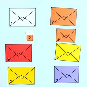 Karty do sortowania (kolory i ilości)