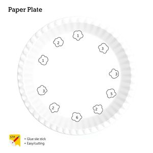 Szablon talerzyka do pracy plastycznej