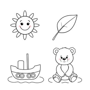 Kolorowanki — proste rysunki