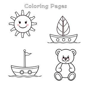 Kolorowanki — proste rysunki