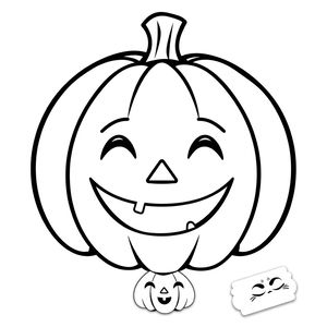 Szablon papierowej dyni do wycięcia