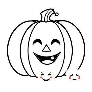 Szablon papierowej dyni do wycięcia