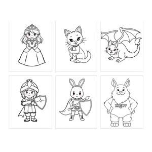 Kolorowanki z postaciami (6 stron)