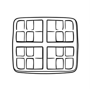 Kolorowanka: kontur gofra