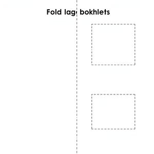 Szablon mini-książeczki A4 składanej na pół