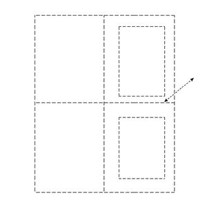 Szablon mini-książeczki A4 składanej na pół