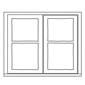 Szablon 'Okno' do wycięcia