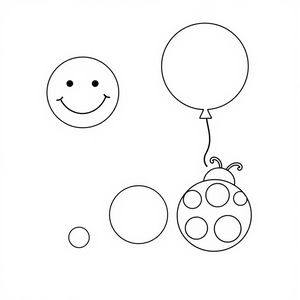 Kolorowanka: Kropki do kolorowania