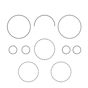 Szablon arkusza z kropkami